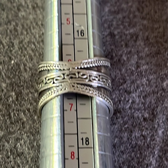 Sterling Cigar-band Ring-6 - Picture 5 of 6